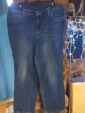 No Label Women's Blue Stretch Denim Jeans - Classic Mid Wash